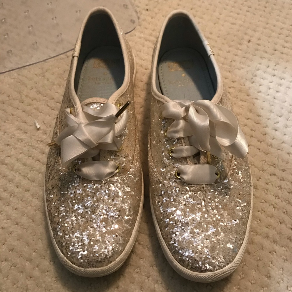 Cream glitter Keds